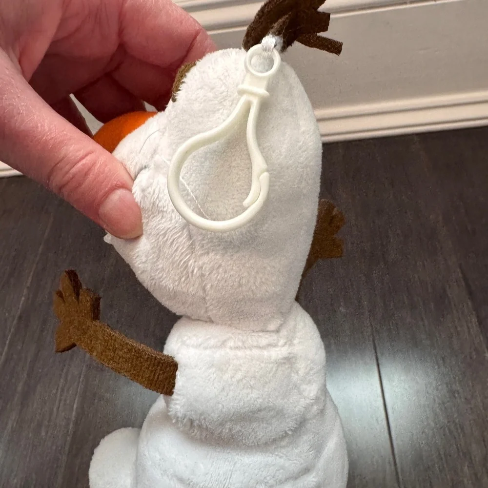 Disney Olaf Frozen SMALL White and Orange Snowman Plush Stuffed Animal Toy - Picture 5 of 7
